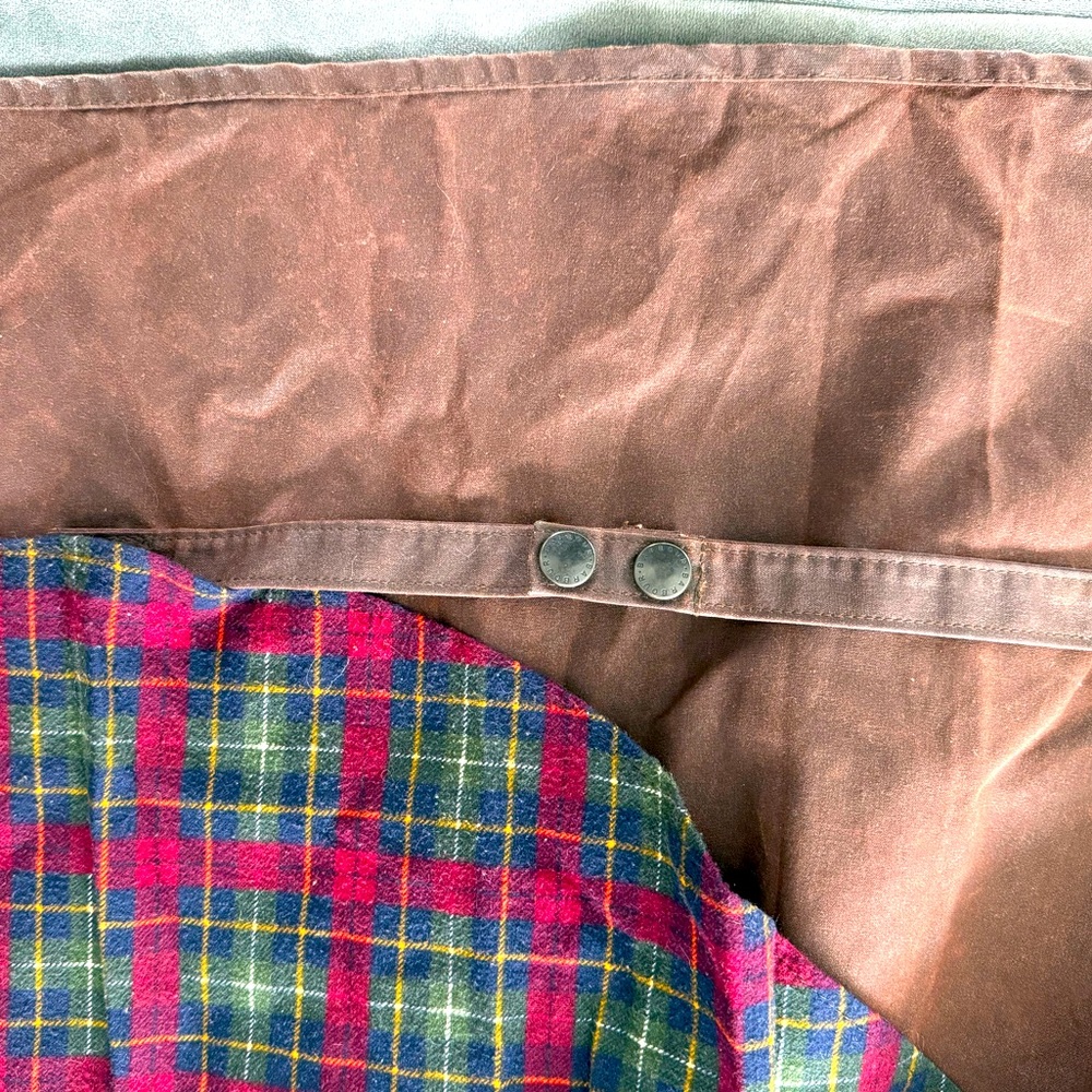 Backhouse of Barbour New Zealand’s original wet weather rain coat. Brown/Plaid. - Picture 7 of 9